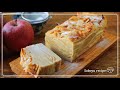 #77【米粉のガトーインビジブル】りんごのカスタードケーキの作り方。