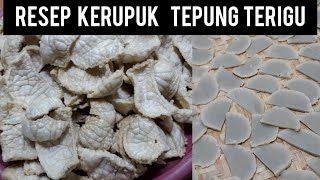 CARA MEMBUAT KERUPUK TEPUNG TERIGU | IDE USAHA RUMAHAN