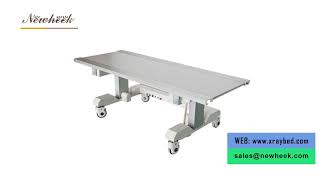 Four-way floating radiology table