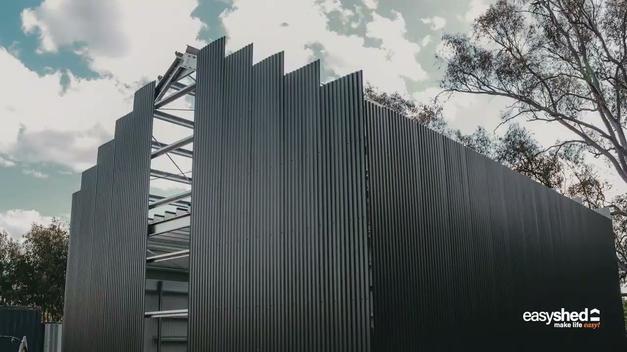 Easyshed Duo, Machinery and Storage Shed all in one - Darryl's Den