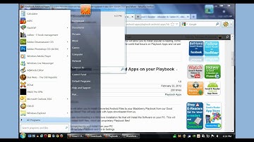 How to load Android Apps on the Blackberry Playbook