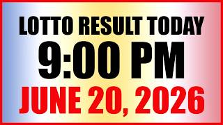 Lotto Result Today 9pm Draw June 20, 2026 PCSO