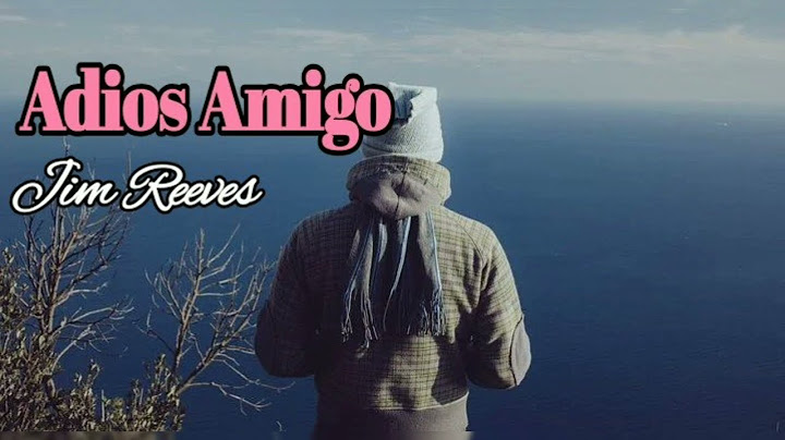 Adios Amigo - Jim Reeves lyrics