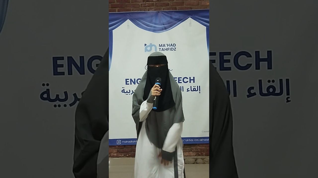 Speech ll Progress not perfection ll Hafidzah