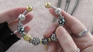 Pandora Night & Day Open Bangle "Restyled"