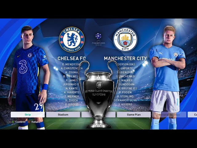 Final da Liga dos Campeões - Manchester City - Chelsea FC - eFootball PES  2021 Season Update 