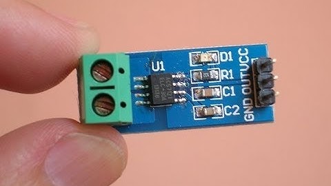 ACS712 Hall effect current sensor, with Bolt 18F2550 microcontroller