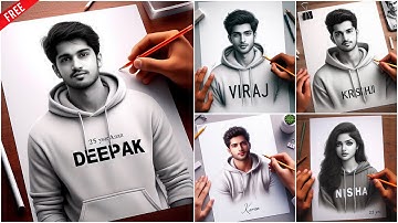 How To Create 3D Ai Sketch Art Photo Editing || Bing image creator tutorial FREE || Bing Ai