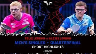 Felix Lebrun vs Alexis Lebrun | Short Highlights | MS QF | #USSmash 2026