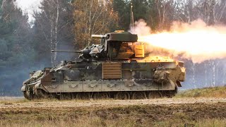 M2 Bradley Fighting Vehicle in Action • TOW Missiles & M242 Firing