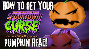 Toontown Rewritten / How To Get Your Halloween Pumpkin Head!