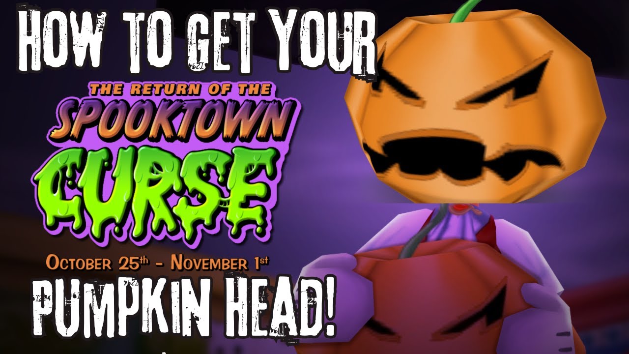 Toontown Rewritten / How To Get Your Halloween Pumpkin Head!