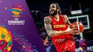 Ricky Rubio and Willy Hernangomez at the FIBA EuroBasket 2017