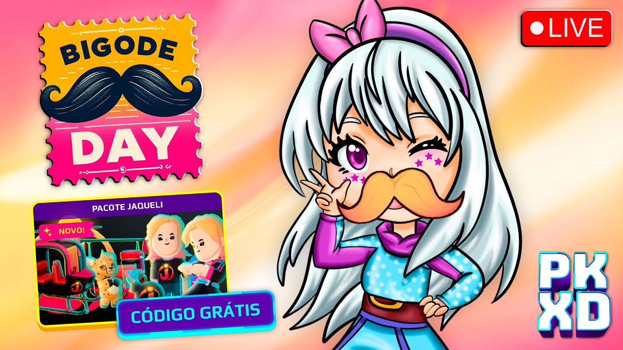 🎉 BIGODE DAY: 3 Pacotes da Jaqueli GRÁTIS e + surpresa para
