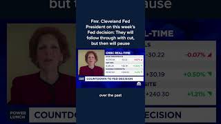 Fmr. Cleveland Fed President on Fed decision: They will follow through with cut but then will pause
