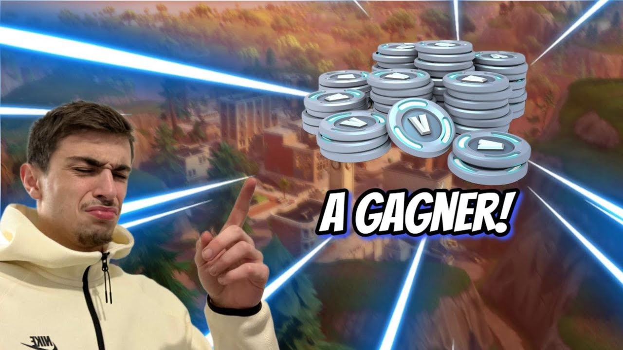 5000 VBUCKS A GAGNER POUR VOUS SI JE FAIS TOP 1 - YouTube