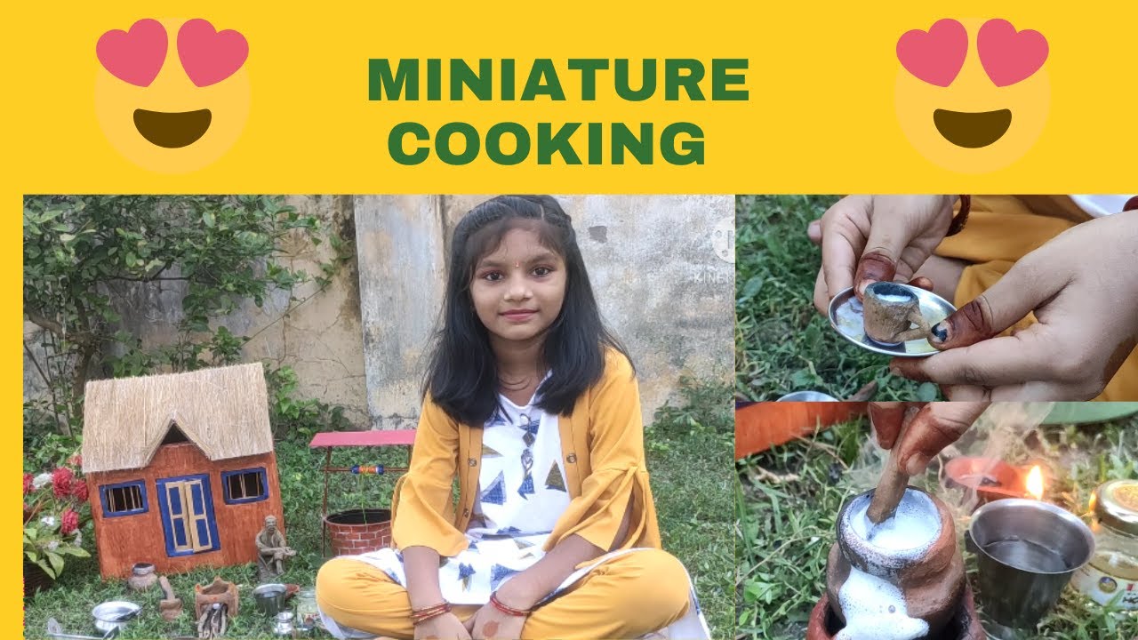 INTRODUCTION MINIATURE COOKING| MY FIRST VIDEO | Reya's Kutty Kitchen ...