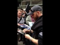 Tom Hardy Signs Autographs For Waiting Fans Outside The Soho Hotel