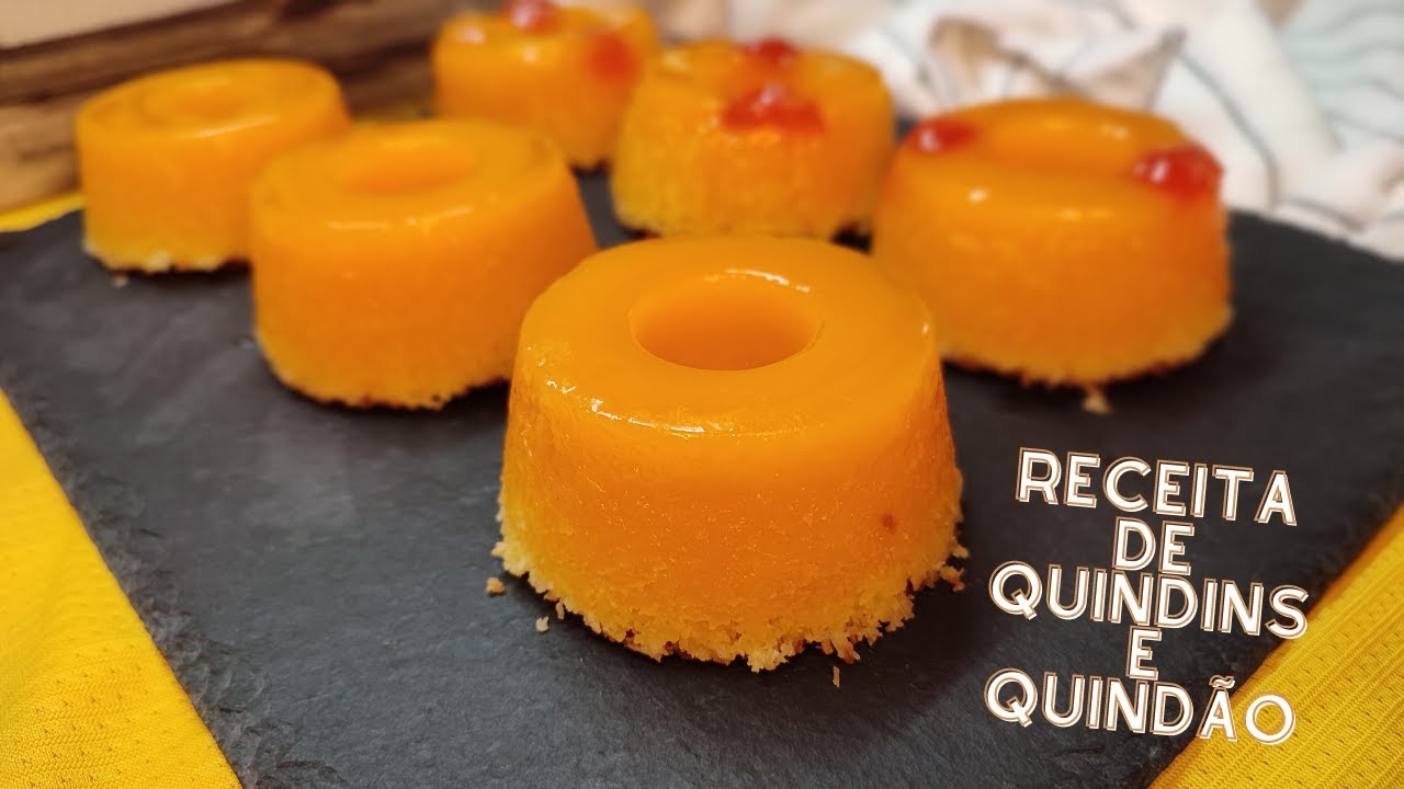 Aprenda aqui a fazer Quindins e Quindão de coco, uma sobremesa deliciosa! 😊😋😋😋