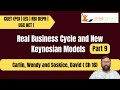 Real Business cycle and New Keynesian Models | Part 9 | Carlin, Chapter 16 |