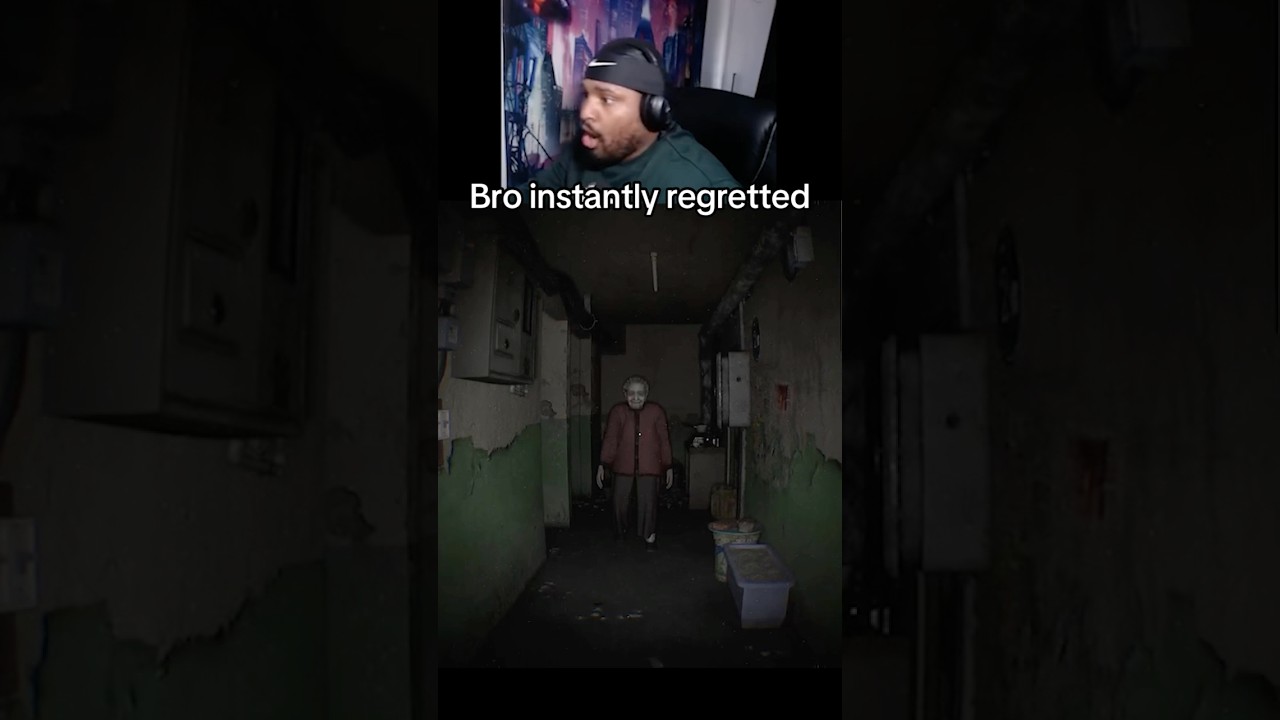 Bro instantly regretted #gaming #horror #jumpscare