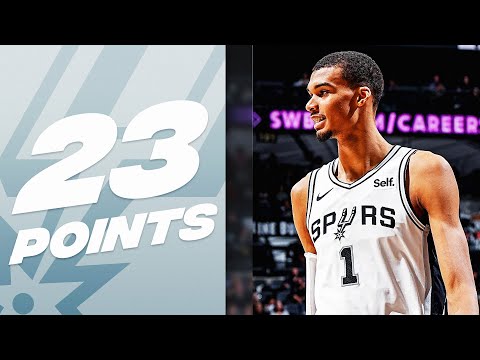 Every Play From Victor Wembanyama's 23 Point Performance! | October 13, 2023