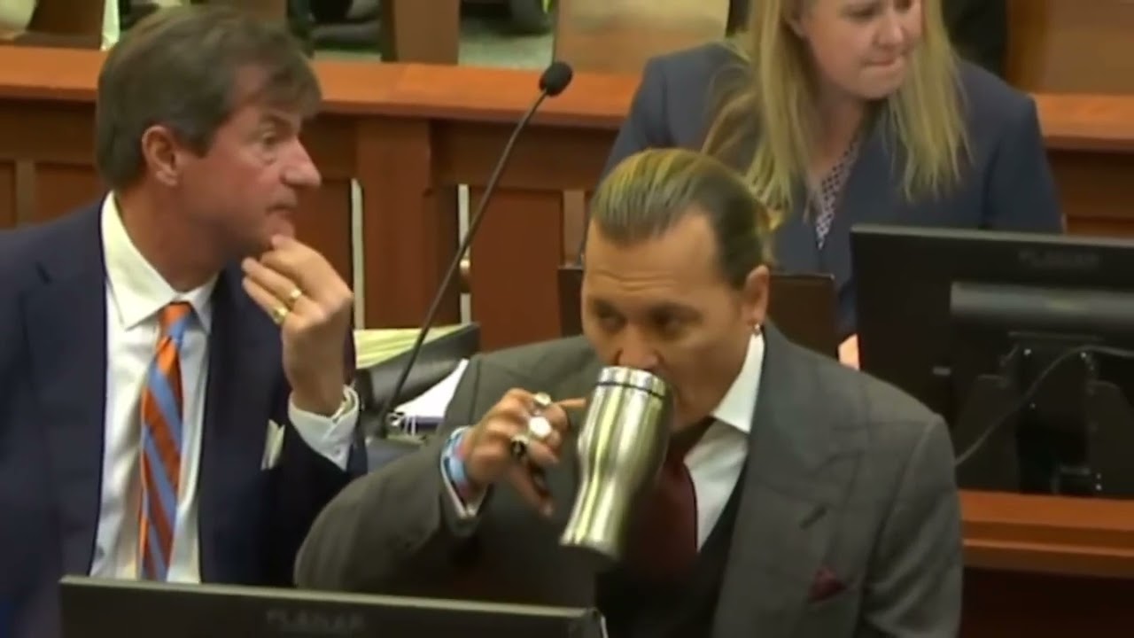 Johnny Depp  “MEGA PINT” in COURT