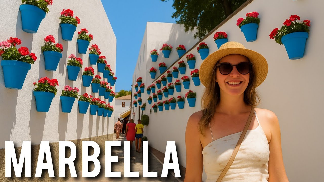 MARBELLA 🇪🇦 BEAUTIFUL OLD TOWN STREETS BARS & RESTAURANTS Costa del Sol Andalucia Spain 4K 