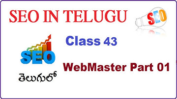 Google Webmaster part 1 in SEO Telugu | VLR Training 43