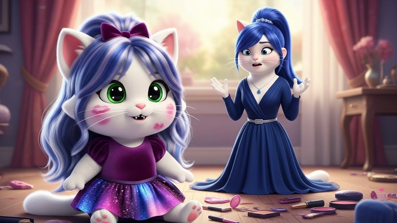 “Baby Cat Plays with Mommy’s Makeup!”