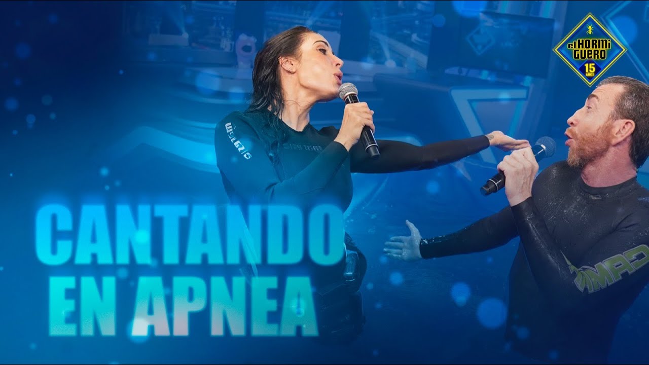 APNEA MUSICAL - El espectacular reto de Pilar Rubio y Pablo Motos bajo el agua - El Hormiguero