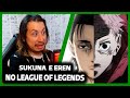 Sukuna e Eren jogam League of Legends (ft. @Matheusu ) | Engine Lobo | REACT DO MORENO