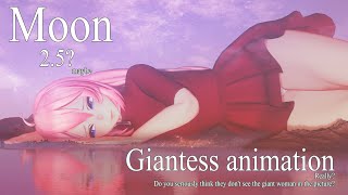 Moon 25 - Giantess Growth Animation