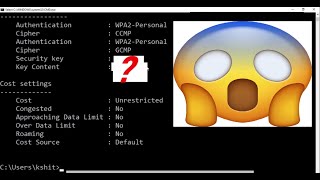 HOW TO KNOW YOUR WIFI ROUTER PASSWORD IF YOU FORGET IT!!😯😯(Using CMD) screenshot 5