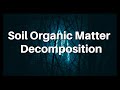 Soil Organic Matter Decomposition| Explained| Agricultural Microbiology