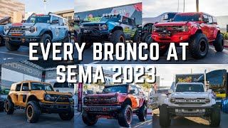 EVERY Bronco at SEMA 2023! | SEMA 2023 | Bronco Nation