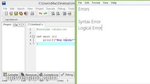 13  C Programming Tutorials in Urdu   Errors
