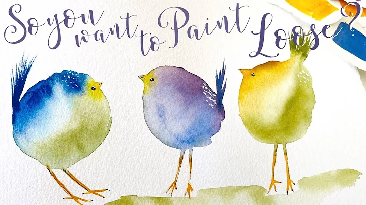 How to Paint Cute Colorful Birds for Beginners | Easy Tutorial to Master Loose Watercolor Painting