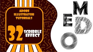 Adobe illustrator tutorials | 32 - Scribble Effect
