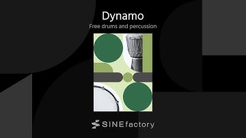 SINEfactory Dynamo—Free drums and percussion: Audio demo compilation