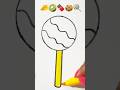 satisfying creative painting 🧀🥝🍫🍪🍭#painting #coloring #viral #shorts #art #shortvideo #trending
