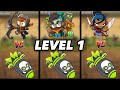 Level 1 Heroes Vs ZOMG Compilation