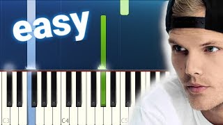 Avicii - SOS ft Aloe Blacc (100% EASY PIANO TUTORIAL)