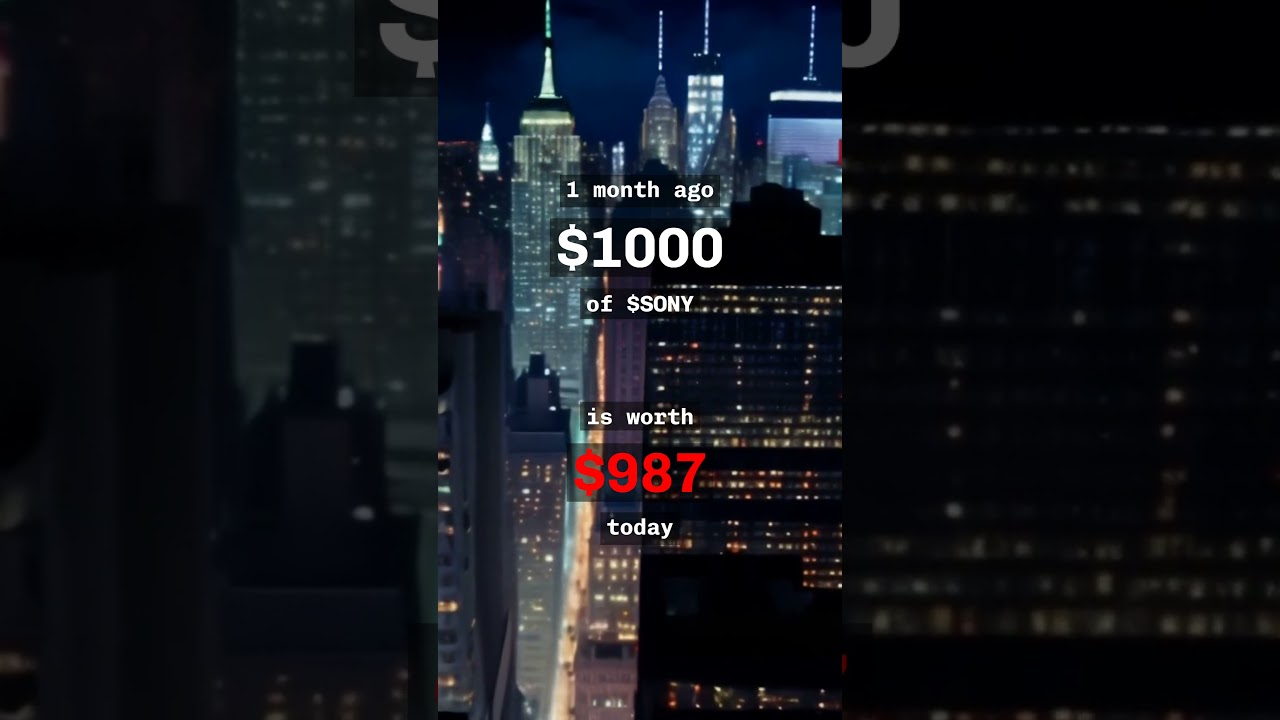🚨 $SONY 🚨 Why is $SONY trending today? 🤔