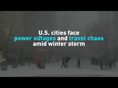 U.S. cities face power outages and travel chaos amid winter storm
