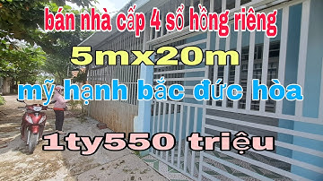 nhà đất giá rẻ mỹ hạnh,bán nhà cấp 4,dt 5x20 shr .mỹ hạnh bắc đức hòa,giáp hóc môn,1ty550tr