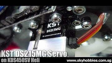 KST215MG Servo cyclic test on KDS450SV Heli