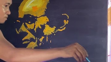 Vẽ tranh biểu diễn Chân dung Trịnh Công Sơn - Nghệ sĩ Nguyễn Tiến kỷ lục gia Việt Nam