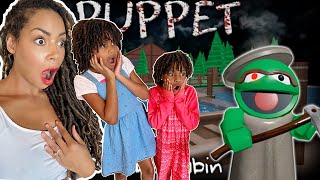 Did We Escape Puppet??? Mommy vs Daughter Gaming Roblox