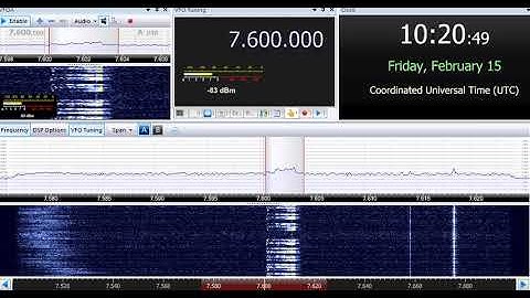 15 02 2019 S11a Cherta Numbers station in Russian to Eu 1020 on 7600 unknown tx site in USB